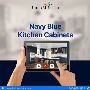 Navy Blue Shaker Kitchen Cabinets for Bold Style