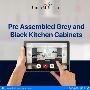 Grey and Black Kitchen Cabinets – Pre Assembled