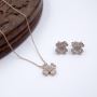 Amara Flora Silver Jewelry Set