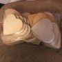 NINGWAAN 100 PCS 3 Inch Wooden Heart Cutouts, Unfinished Woo NINGWAAN 100 PCS 3 Inch Wooden Heart Cutouts, Unfinished Woo