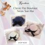 Get Classic Flat Bowknot Straw Sun Hat from kandere Get Classic Flat Bowknot Straw Sun Hat from kandere