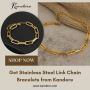 Get Stainless Steel Link Chain Bracelets from Kandere