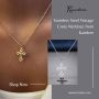 Stainless Steel Vintage Cross Necklace from Kandere