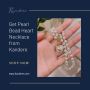 Get Pearl Bead Heart Necklace from Kandere