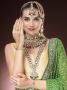Buy Gold Plated Green Meena Kundan Dulhan Bridal Jewellery S
