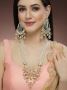 Buy Gold Plated Kundan Rani Haar Pink Jewellery Set for Wome