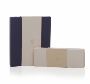 Rigid cardboard packaging box with inner dividing sections.