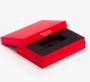Red-two piece box with insert