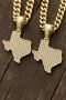 Buy 10K Gold & Diamond Miami Cuban Pendant in Texas, USA