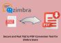 Secure and Fast TGZ to PDF Conversion Tool for Zimbra Users