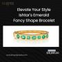 Elevate Your Style Ishtar's Emerald Fancy Shape Bracelet