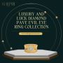 Luxury and luck Diamond Pave Evil Eye Ring Collection