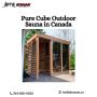 Kodiak Saunas: Pure Cube Outdoor Sauna in Canada