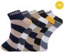 Buy Premium Classic Striped Unisex Ankle Socks (5 Pairs) – T