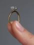 Bubble Setting 1ct Oval Diamond Ring | Handcrafted by Layla 