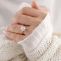 2ct Oval & Pear Trilogy Engagement Rings | Lab-Grown Diamond