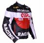 Honda CBR Motorbike Cowhide Racing Leather Jacket