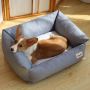 Cotton Basics Lounger Bed | Soft Washable Pet Bed- Lengthpe Cotton Basics Lounger Bed | Soft Washable Pet Bed- Lengthpe