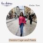 Shop Denim Cape and Pants at Less Sutras