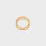 Celine Triomphe Multi Cuff Ring in Brass with Gold Finish Go