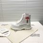 Alexander Mcqueen Tread Slick Boots Unisex Canvas with Valen