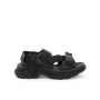 Alexander Mcqueen Tread Sandals Women Rubber with Fabric Str