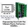 Durable & Space-Saving Single Tier Plastic Lockers 