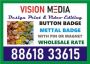 Vision Media | Brass Badge | School ID Card | Multicolor Lan