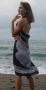Lightweight White Black Fringe Sarong On Sale