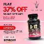 Get a flat 37% OFF on Vitboost B12 with Hyaluronic Acid 60-C