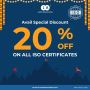 Get Your Business ISO Certified Today With 20% Discount
