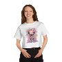Cute Abstract Robot Art Crop Top Colorful Graphic Tee