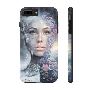 Frost Floral Phone Case, Tough Winter Spring Portrait Art