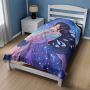 Galaxy Girl Blanket Celestial Moon and Stars Throw