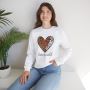 Love Is Wild: Cozy Animal Print Heart Sweatshirt 