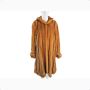 BLEACHED MINK 7/8 DIRECTIONAL COAT W/TBC