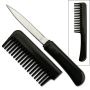 Self Defense Brush Comb With Hidden Knife - Black