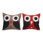  Malasart Owl Decorative Cushion | Pack of 2 Pcs