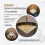 Black Gold Mamba Chandelier