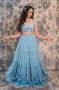 Shine Bright This Diwali in Blue Lehengas