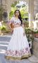 Elegant White Lehenga for Navratri Garba and Dandiya