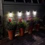 4 Pack Fence, Wall & Post 3L Light Solar Powered Super Brigh