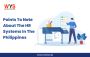 - Points To Note About The HR Systems In The Philippines