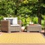 Buy Gold Yellow Terrace Diamond Geometric Outdoor Rug 
