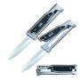 Dagger Blade Gravity Knife CNC 6061 Aircraft Alum. Handle