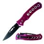 Purple Ballistic Auto Push Button Switch Blade Pocket Knife