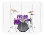Durable and Transparent Drum Shields for Sound Control