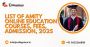 List of Amity Online education: courses, fees, Admission, 20