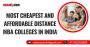 Most Cheapest and Affordable Distance MBA Colleges in India