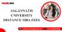 Jagannath university distance mba fees